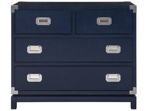Universal Escape Coastal Living 4-Drawer Marina Blue Chest