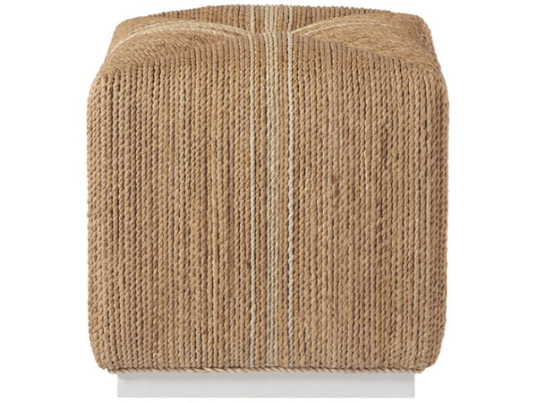 Universal Escape-Coastal Living Abaca Cube Ottoman Ligheight Brown