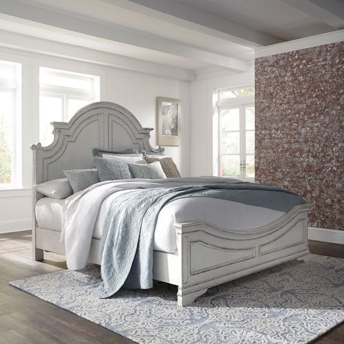 Liberty King Upholstered Panel Bed Magnolia Manor