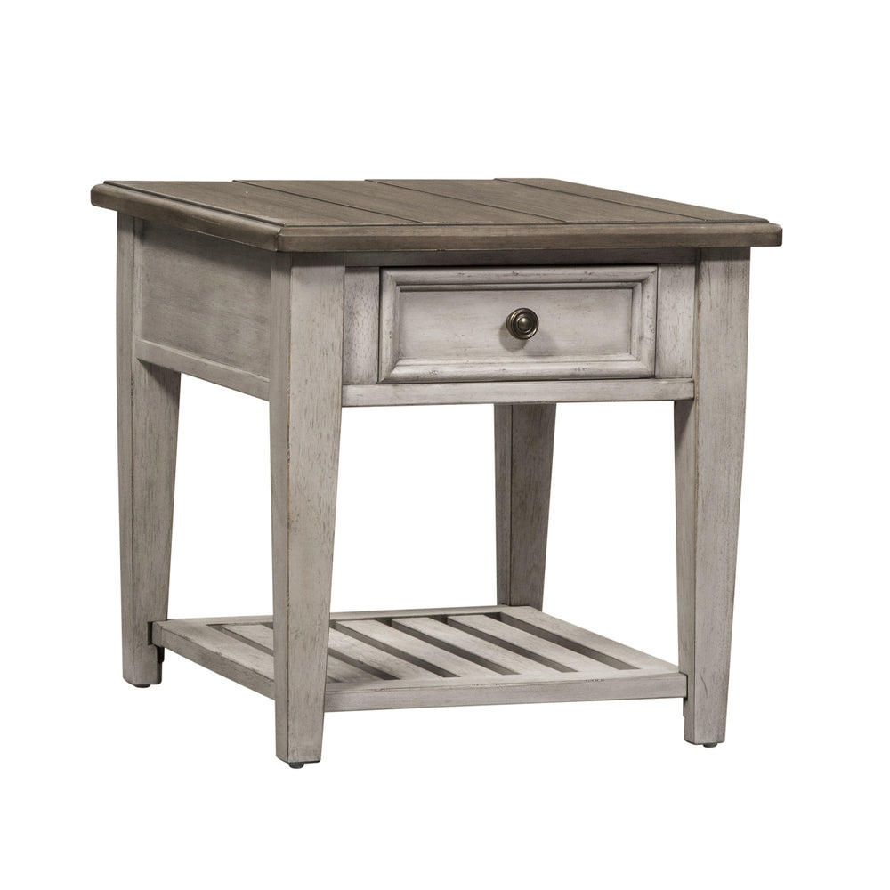 Liberty Furniture Heartland Antique White 1-Drawer End Table