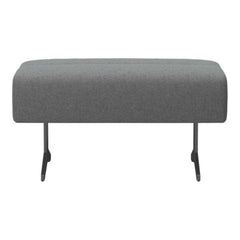 Stressless Stella Large Ottoman in Palmoa Special Silver Grey