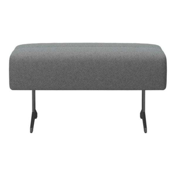 Stressless Stella Large Ottoman in Palmoa Special Silver Grey