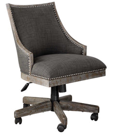 Uttermost Aidrian Heavy Gray Desk Chair