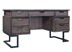 aspenhome harper point 66" executive desk in fossil