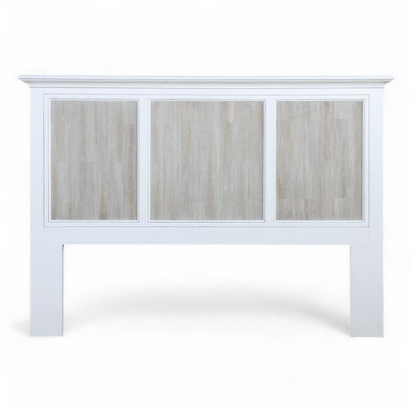 Madison Avenue Tradewinds Antique White & French Gray Queen Headboard