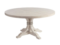 Barclay Butera by Lexington Newport Magnolia 60 Inch Round Traditional Wood Dining Table White Washed