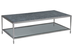 Artistica Home by Lexington Signature Designs Sashay Silver Rectangular Cocktail Table