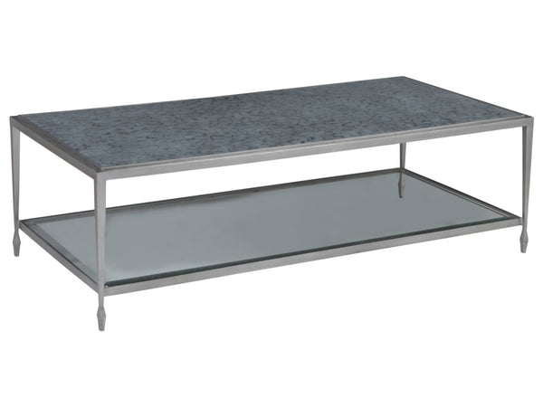 Artistica Home by Lexington Signature Designs Sashay Silver Rectangular Cocktail Table
