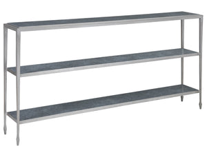Artistica Home by Lexington Signature Designs Sashay Silver Console Accent Table