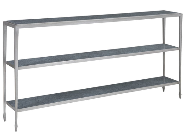 Artistica Home by Lexington Signature Designs Sashay Silver Console Accent Table