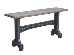 Home Trends Design Old Mill 66 Inch Cast Iron Console Table