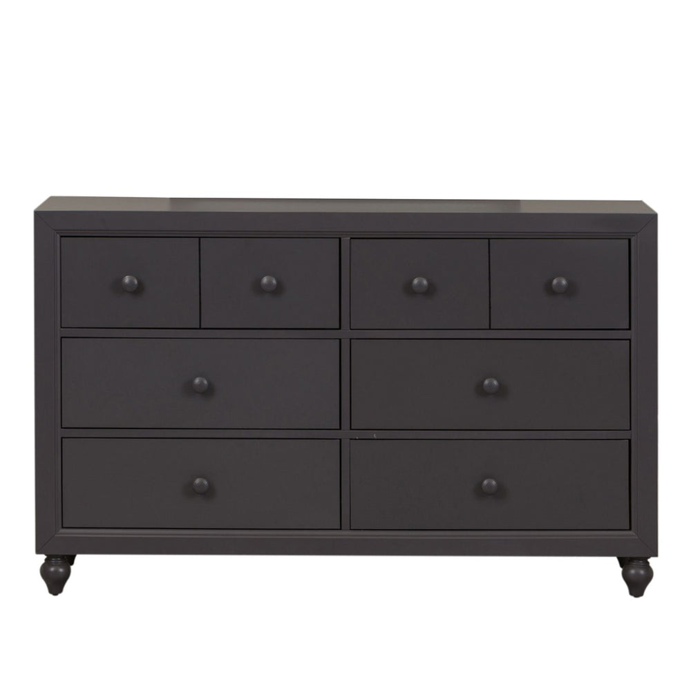 Liberty Furniture Cottage View Dark Gray 6-Drawer Dresser with Wood Knob Hardware
