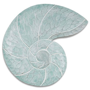 T.I. Design Nautilus Shell Seafoam Wall Art
