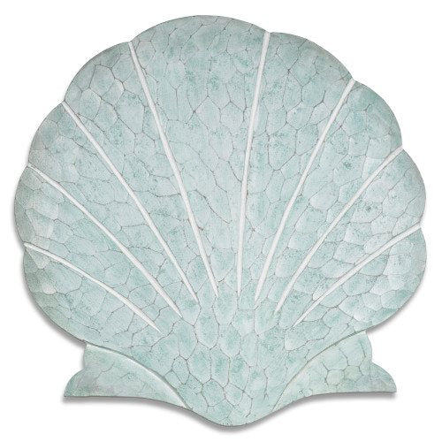 T.I. Design Scallop Shell Seafoam Wall Art