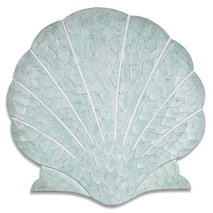 T.I. Design Scallop Shell Seafoam Wall Art