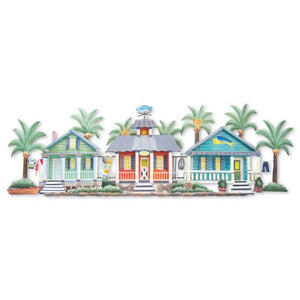 T.I. Design Caribbean Village Wall Art