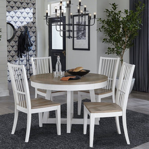 Parker House Americana 48" Round Dining Table & 4 Side Chairs