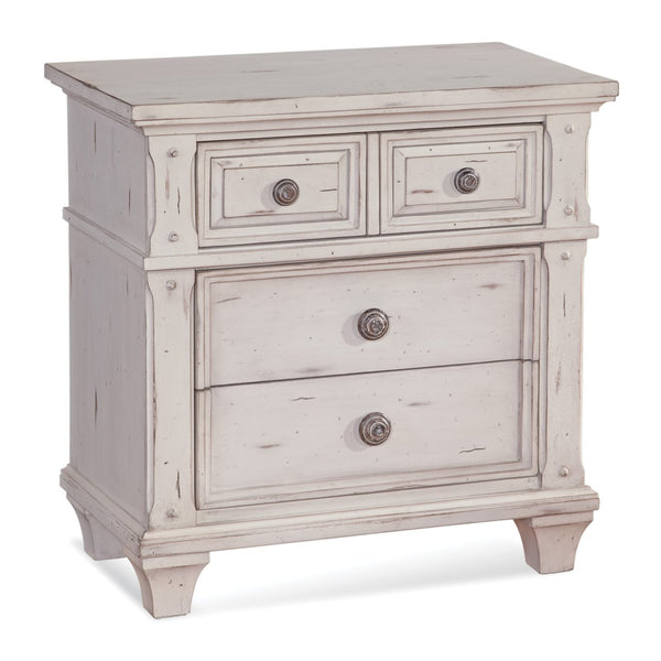 American Woodcrafters Sedona 3-Drawer Nightstand Cobblestone White