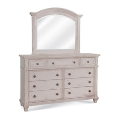 American Woodcrafters Sedona Mirror Cobblestone White