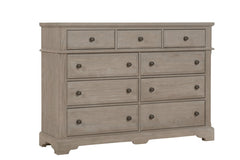 Vaughan-Bassett Heritage Greystone 9-Drawer Bureau Dresser
