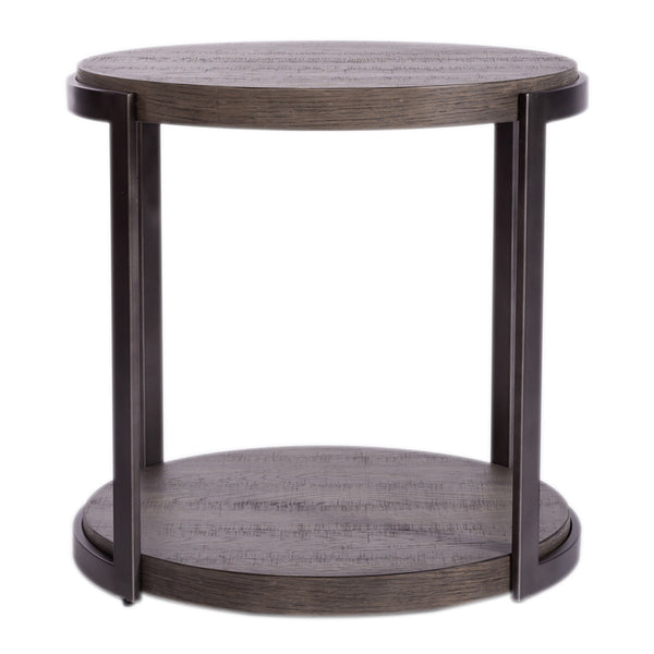 Liberty Furniture Modern View Gauntlet Gray End Table