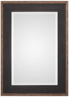 Uttermost Staveley Rustic Black Mirror