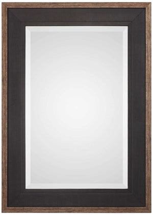 Uttermost Staveley Rustic Black Mirror