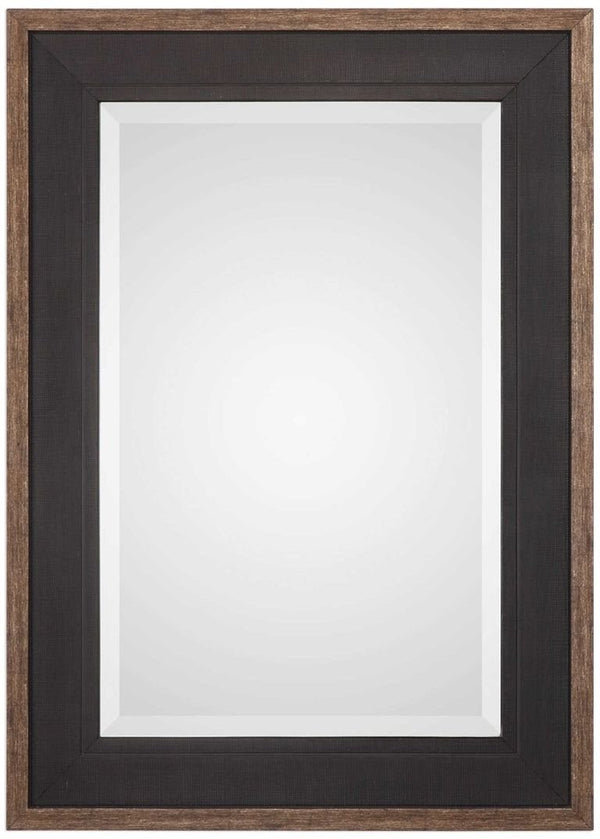 Uttermost Staveley Rustic Black Mirror