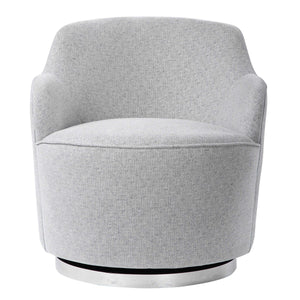Uttermost Hobart Stone Swivel Barrel Chair