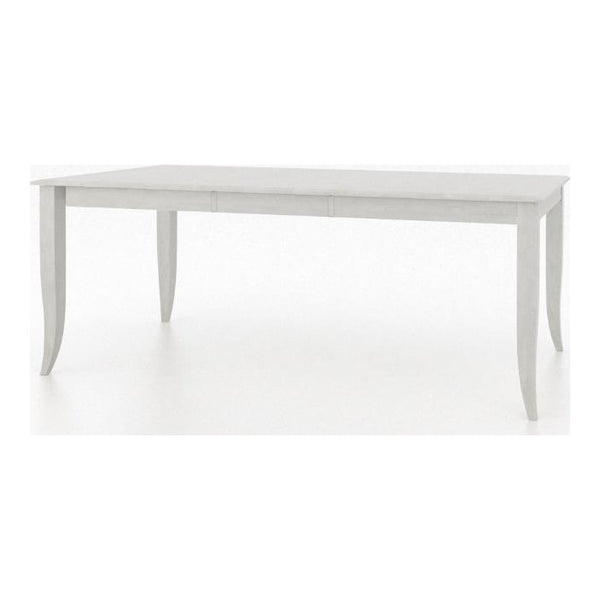 Canadel Core Cloud Bevel Edge Wood Dining Table with Leaf