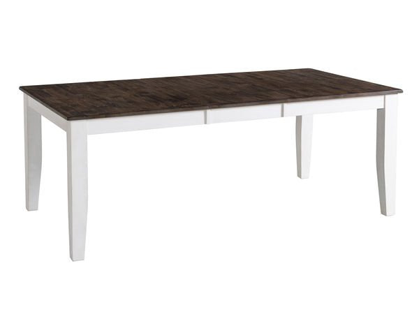 Intercon Kona Gray & White Transitional 42 Inch Dining Table