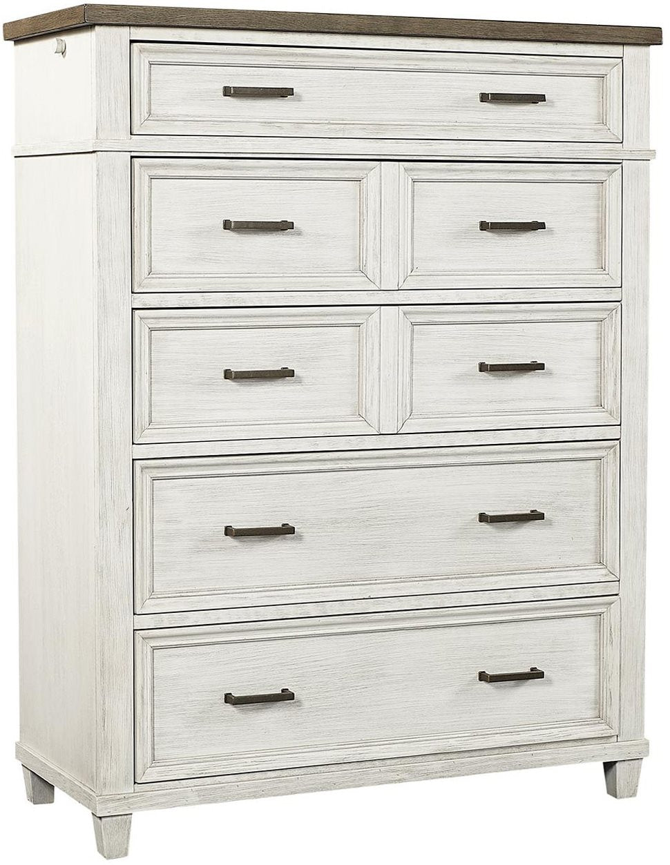 Aspenhome Caraway Aged Ivory 5-Drawer Ivory Chest
