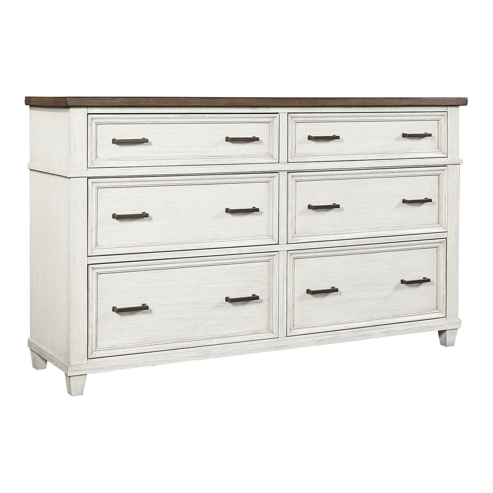 Aspenhome Caraway Aged Ivory 6-Drawer Dresser