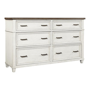 Aspenhome Caraway Aged Ivory 6-Drawer Dresser