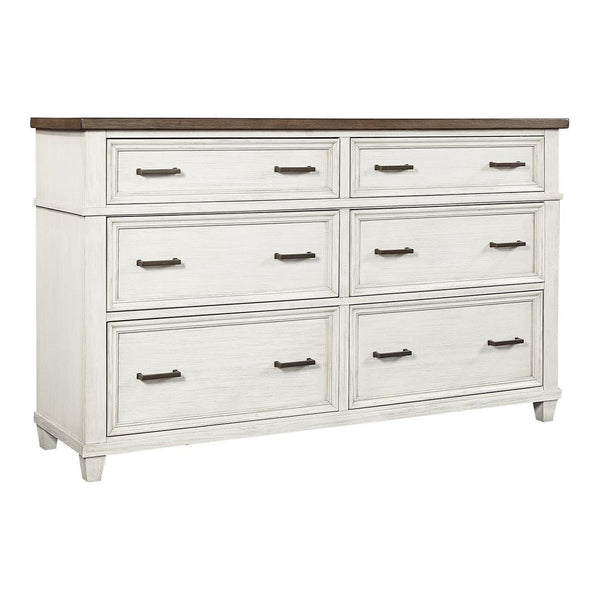 Aspenhome Caraway Aged Ivory 6-Drawer Dresser