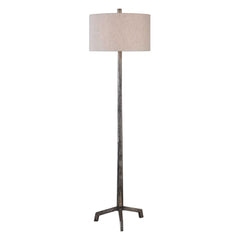 Uttermost Ivor Raw Steel Floor Lamp