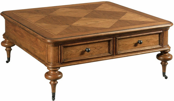 American Drew Berkshire Pearson Warm Cognac Cocktail Table