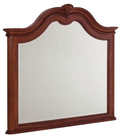 American Drew Cherry Grove Shell Brown Landscape Mirror