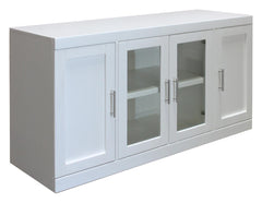 Parker House Catalina Collection Cottage White Media Entertainment TV Stand