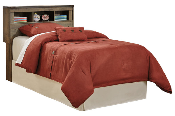 Trinell Urban Foundry Youth Twin Bookcase Headboard Brown