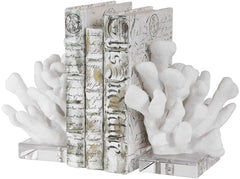 Uttermost Charbel 2-Piece White Bookends