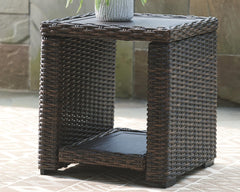 Grasson Lane Outdoor End Table Brown