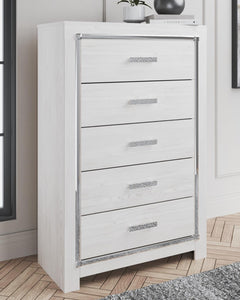 Altyra 5-Drawer Chest White