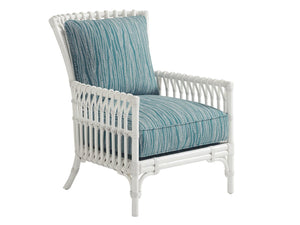 Tommy Bahama Home by Lexington Ocean Breeze White & Blue Newcastle Chair