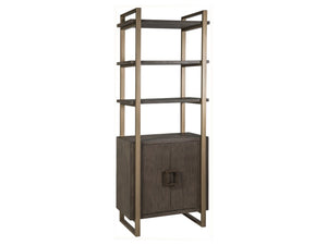 Artistica Home by Lexington Cohesion Program Dark Brown Mahogany Wood Vertex Bookcase