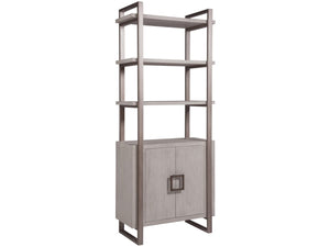Artistica Home by Lexington Cohesion Program White Washed Mahogany Wood Vertex Bookcase