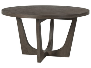 Artistica Home by Lexington Cohesion Program Brio 54 Inch Round Mahogany Wood Dining Table Dark Brown
