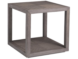 Artistica Home by Lexington Cohesion Program Credence 26 Inch Square Wood End Table Light Brown