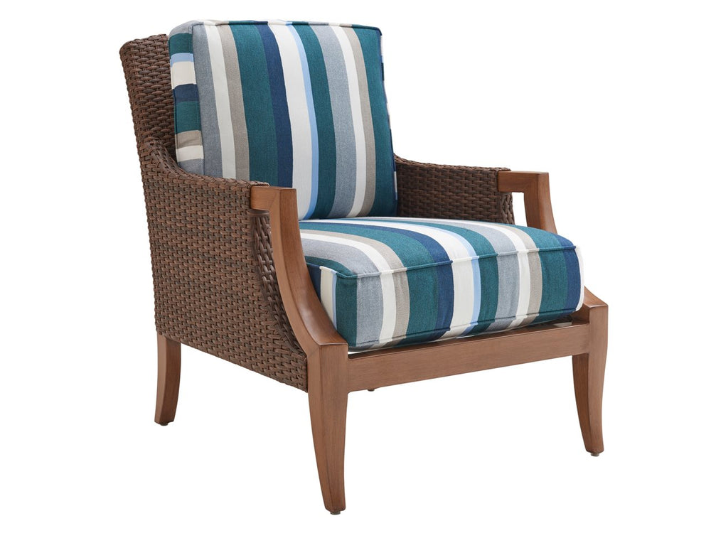 Tommy Bahama Outdoor by Lexington Harbor Isle Lounge Chair in Walnut