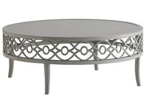 Tommy Bahama Outdoor by Lexington Silver Sands Round Cocktail Coffee Table